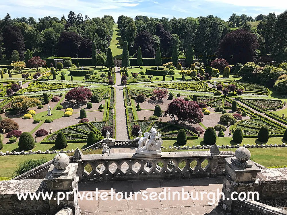 drummond castle gardens, the palace of versailles Outlander tours