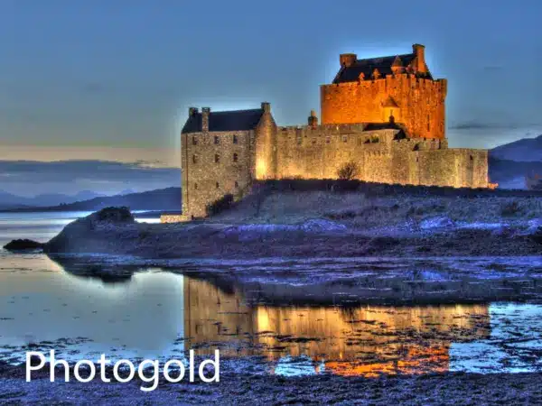 Eilean Donan Castle 314 HDR unique canvas prints , the Highlands , Scotland, Photogold prints