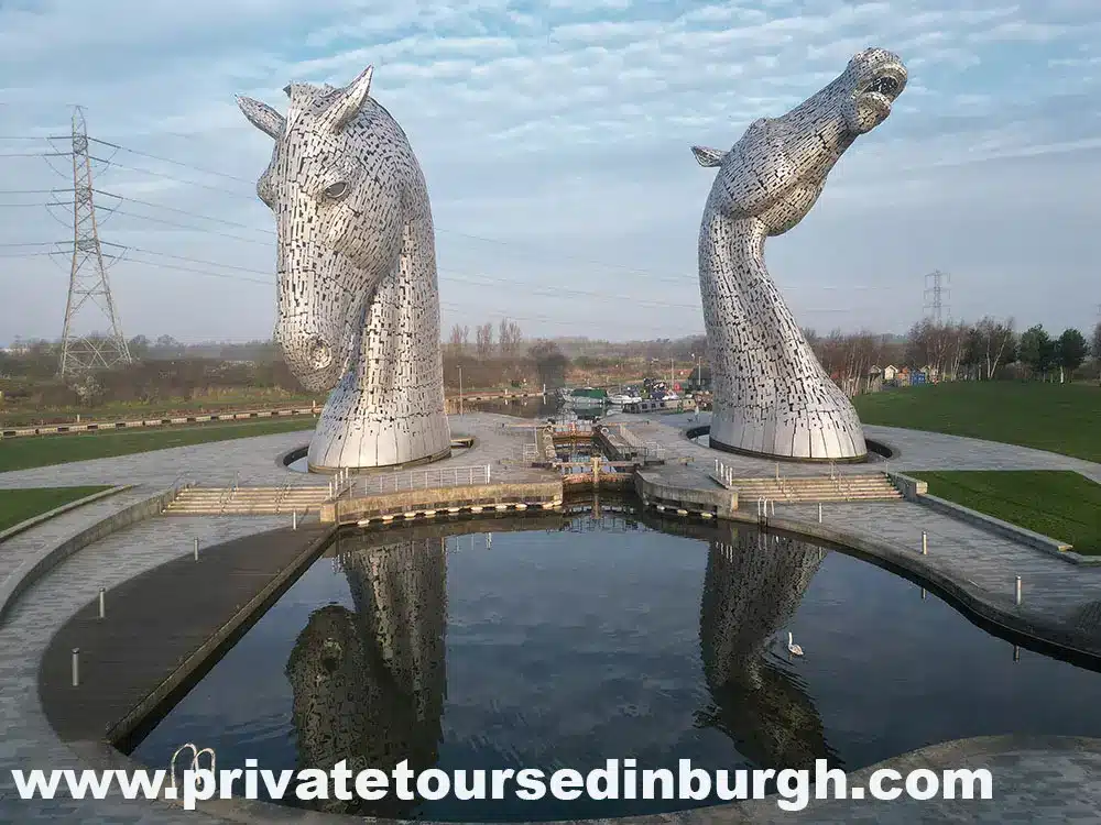 the Kelpies half day tours from Edinburgh, book with Private tours Edinburgh, unique experience