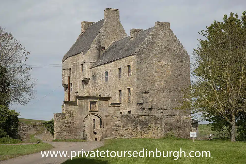 Lallybroch ( Midhope Castle) Outlander tours, Lallybroch , real life Midhope Castle , is the ancestral home of Jamie Fraser , visit the castle on our Outlander tours, picture by David Rankin published in the Scotsman